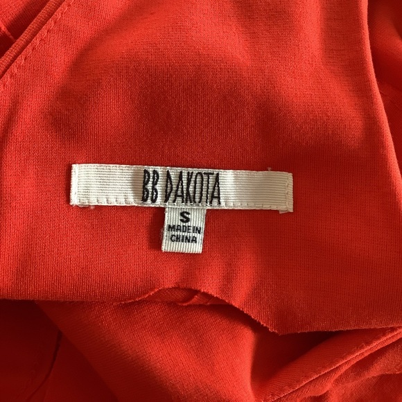 ❤️BB Dakota Clementine Banded Hudson Bodcon Dress Small Orange - Picture 9 of 11